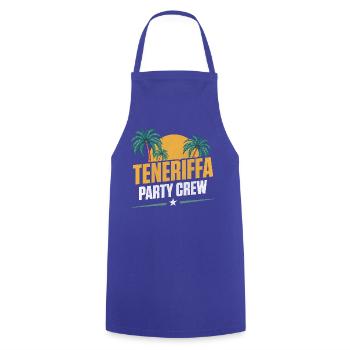 Teneriffa Party Crew - Kochschürze - Royalblau - Vorne - AI Model Male 185 dark (185cm)