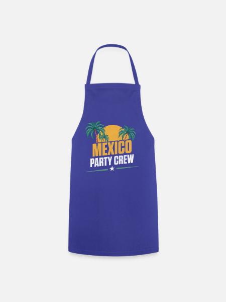Mexiko Party Crew - Kochschürze - Royalblau