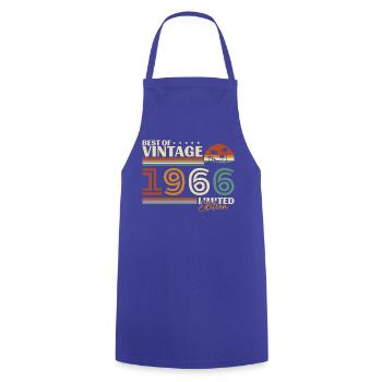 1966 Vintage Retro Geburtstagsgeschenk - Kochschürze - Royalblau - Vorne - AI Model Male 185 dark (185cm)