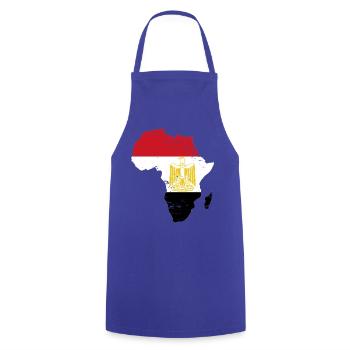 Ägypten_Flagge_Afrika_used - Kochschürze - Royalblau - Vorne - AI Model Male 185 dark (185cm)