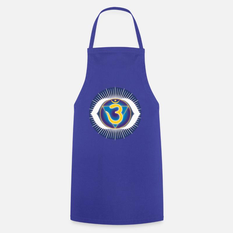 Chakra du front Ajna - Tablier de cuisine - bleu royal