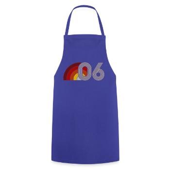 Astro Vintage 10-Jahres-Party 2016 - Kochschürze - Royalblau - Vorne - AI Model Male 185 dark (185cm)
