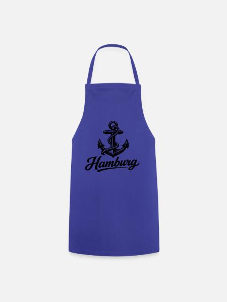 Hamburg Anker - Kochschürze - Royalblau