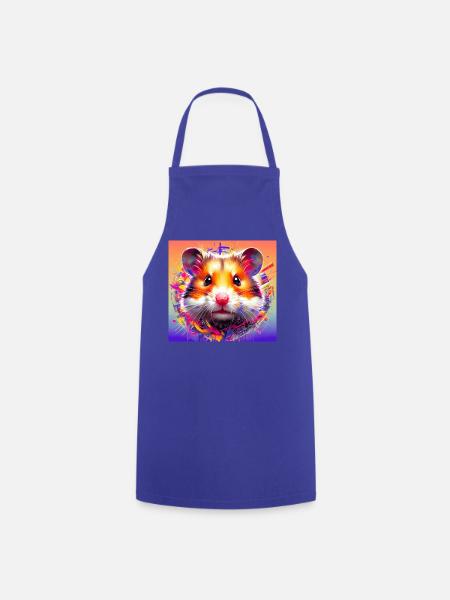 Hamster - Kochschürze - Royalblau