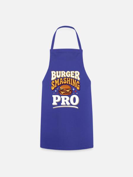 Burger Zerdrück Profi - Kochschürze - Royalblau