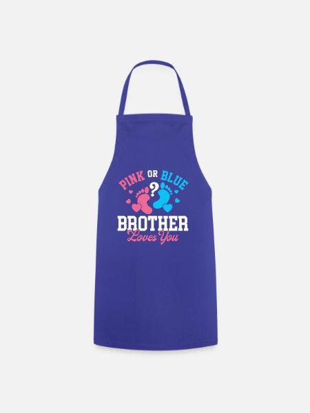 Pink oder Blue Brothers Loves You Geschlechtsenthüllung - Kochschürze - Royalblau