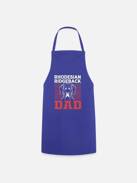 Rhodesian Ridgeback - Kochschürze - Royalblau