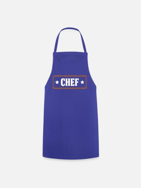 Chef - Kochschürze - Royalblau