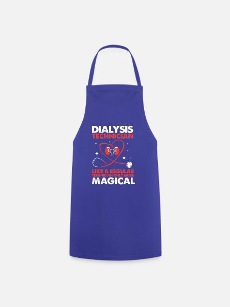 Dialyse-Techniker - Kochschürze - Royalblau