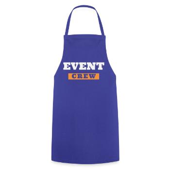 Event Crew Staff Team Event Helper Folder - Cooking Apron - royal blue - Front - AI Model Male 185 dark (185cm)
