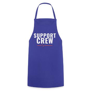 Support Crew Marathon Run Team Motivation Sports - Cooking Apron - royal blue - Front - AI Model Male 185 dark (185cm)