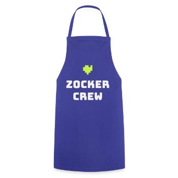 Gamer Crew Gaming Gamer Pixel Console Gift - Cooking Apron - royal blue - Front - AI Model Male 185 dark (185cm)