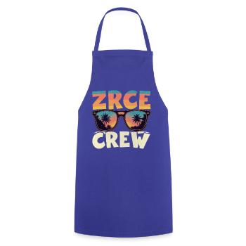 Zrce Party Crew - Kochschürze - Royalblau - Vorne - AI Model Male 185 dark (185cm)