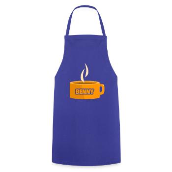 Geschenk für Benny - Kochschürze - Royalblau - Vorne - AI Model Male 185 dark (185cm)