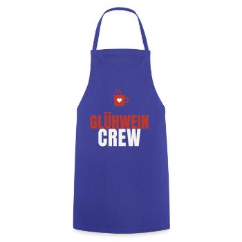 Glühwein Crew Weihnachtsmarkt Tasse Team Winter - Kochschürze - Royalblau - Vorne - AI Model Male 185 dark (185cm)