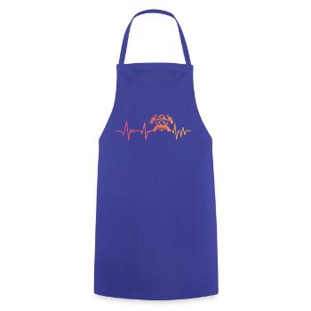 Feuerwehrmann Sunset Heartbeat Feuerwehrmann - Kochschürze - Royalblau - Vorne - AI Model Male 185 dark (185cm)