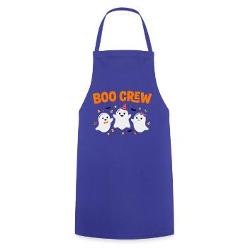 Boo Crew Halloween Drei Geister - Kochschürze - Royalblau - Vorne - AI Model Male 185 dark (185cm)
