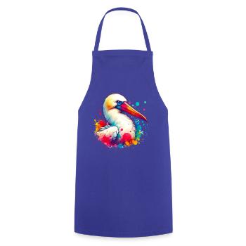 Motif des nichons de Nazca - Tablier de cuisine - bleu royal - Devant - AI Model Male 185 dark (185cm)