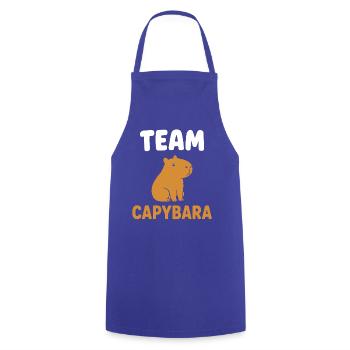 Capybara Team - Cooking Apron - royal blue - Front - AI Model Male 185 dark (185cm)