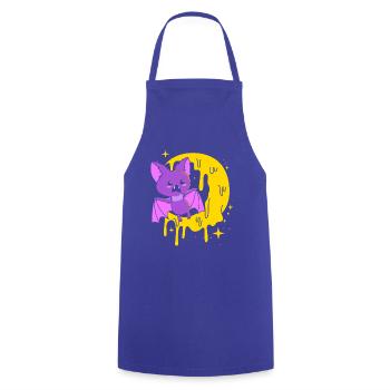 Pastel Gothic - Cooking Apron - royal blue - Front - AI Model Male 185 dark (185cm)