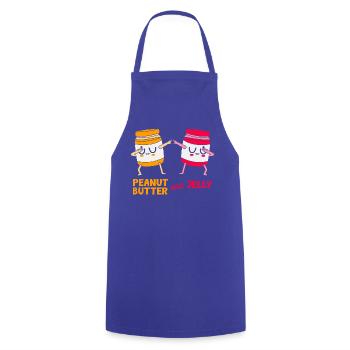 Peanut butter - Cooking Apron - royal blue - Front - AI Model Male 185 dark (185cm)