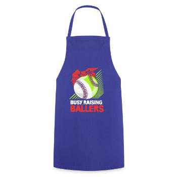 Softball Mama - Kochschürze - Royalblau - Vorne - AI Model Male 185 dark (185cm)