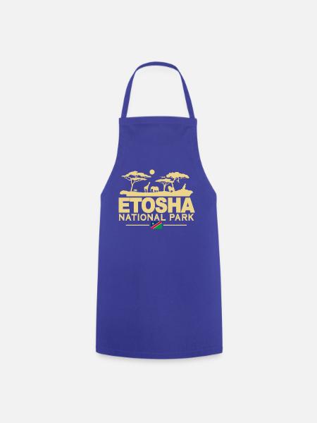 Etosha Nationalpark Namibia - Kochschürze - Royalblau