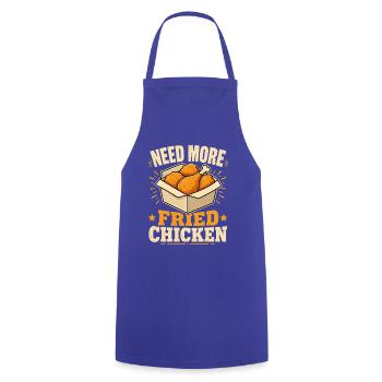 Knusperhähnchen Fried Chicken Geschenk - Kochschürze - Royalblau - Vorne - AI Model Male 185 dark (185cm)