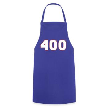 nummer 400 - Kochschürze - Royalblau - Vorne - AI Model Male 185 dark (185cm)