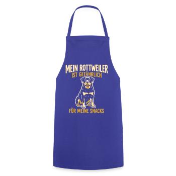 Mein Rottweiler ist gefährlich für meine Snacks - Kochschürze - Royalblau - Vorne - AI Model Male 185 dark (185cm)