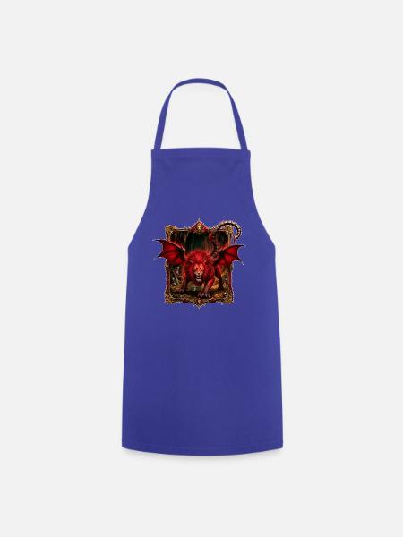 Mythische Chimäre - Kochschürze - Royalblau