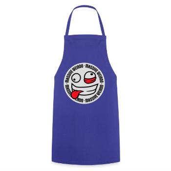 Massive weirdo Komischer Weirdo Lustig Spruch Logo - Kochschürze - Royalblau - Vorne - AI Model Male 185 dark (185cm)