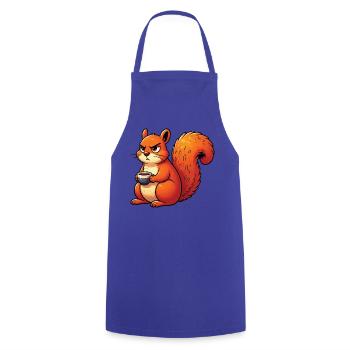 Eichhörnchen Eichhorn Eichhörnchenliebhaber Nager - Kochschürze - Royalblau - Vorne - AI Model Male 185 dark (185cm)