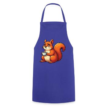 Eichhörnchen Eichhorn Eichhörnchenliebhaber Nager - Kochschürze - Royalblau - Vorne - AI Model Male 185 dark (185cm)