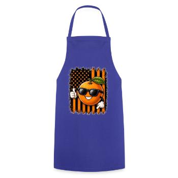 Mandarine USA Amerikanische Flagge Sonnenbrille - Kochschürze - Royalblau - Vorne - AI Model Male 185 dark (185cm)