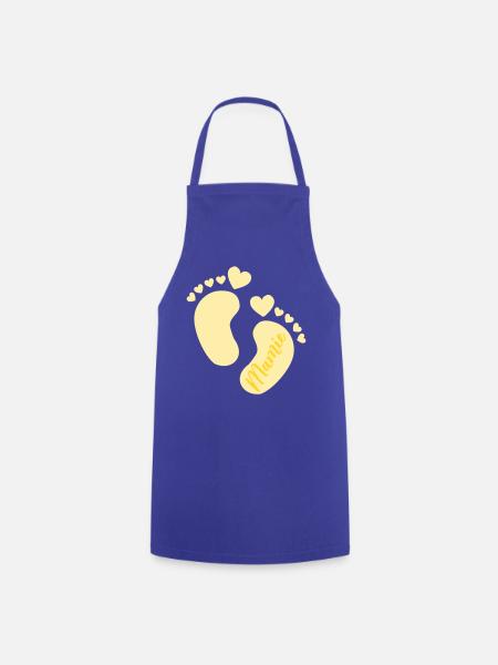 Baby Französische Oma - Kochschürze - Royalblau