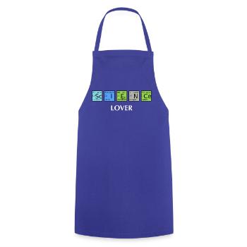 Science Motiv Nerd Humor - Kochschürze - Royalblau - Vorne - AI Model Male 185 dark (185cm)