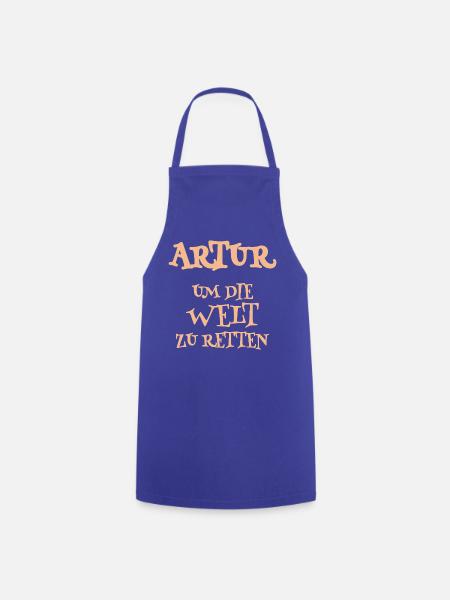 Retter Artur - Kochschürze - Royalblau