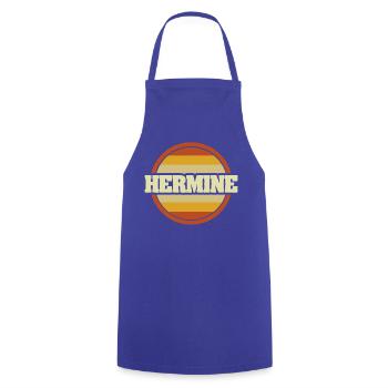 Hermine als Legendaer - Kochschürze - Royalblau - Vorne - AI Model Male 185 dark (185cm)