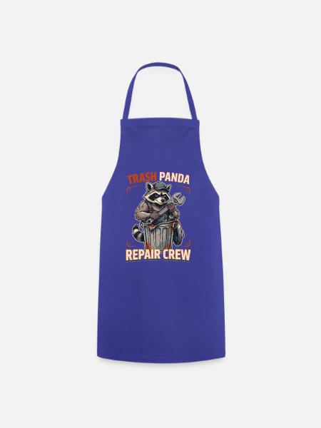 Trash Panda Reparatur Crew - Kochschürze - Royalblau