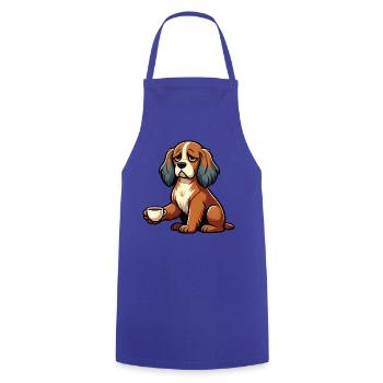 Cocker Spaniel Cockerhund Cocker Spaniel Besitzer - Kochschürze - Royalblau - Vorne - AI Model Male 185 dark (185cm)