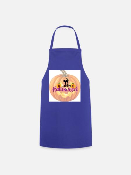 Halloween Bekleidung - Kochschürze - Royalblau