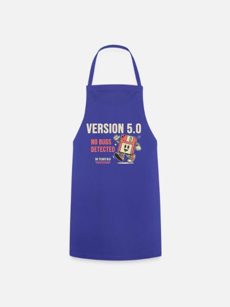 50th Birthday Programmer Version 5.0 - Kochschürze - Royalblau