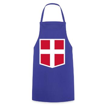 Dänemark - Kochschürze - Royalblau - Vorne - AI Model Male 185 dark (185cm)