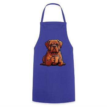 Bordeaux Dogge Bordeauxs Bordeaux Doggen besitzer - Kochschürze - Royalblau - Vorne - AI Model Male 185 dark (185cm)