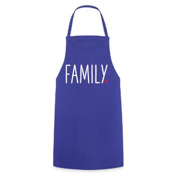 Family mit Herz - Kochschürze - Royalblau - Vorne - AI Model Male 185 dark (185cm)