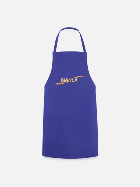 Bianca als Geschenk - Kochschürze - Royalblau