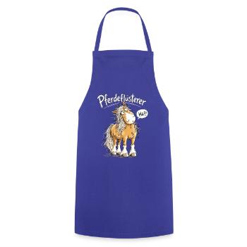 Pferdeflüsterer I  Lustiger Pferde Spruch Pferd - Kochschürze - Royalblau - Vorne - AI Model Male 185 dark (185cm)