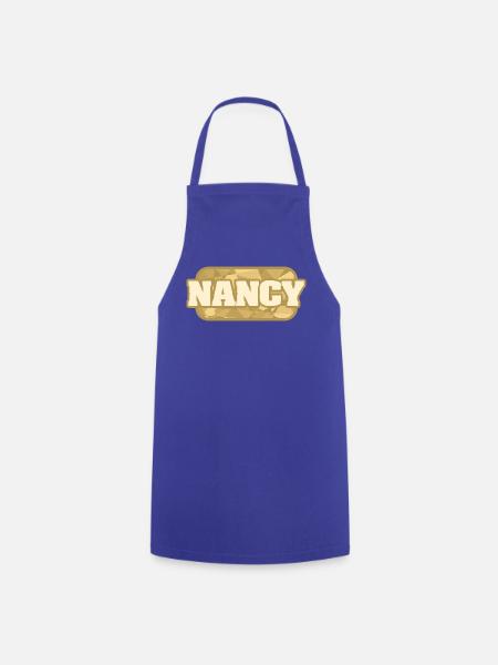 Nancy als Bio - Kochschürze - Royalblau