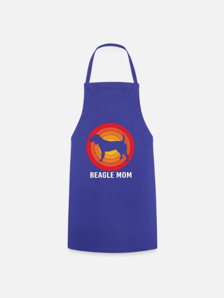 Beagle Mama Mutter Hundemama - Kochschürze - Royalblau